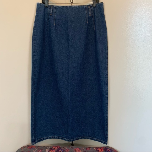 Vintage Northwest Blue Denim Midi Skirt - Picture 8 of 10